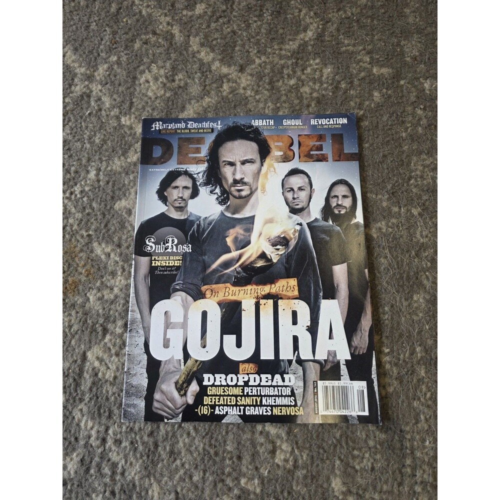 Decibel Magazine August 2016 No Flexi Disc